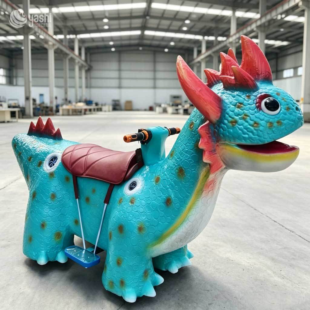 Coin Operated Kids Dragon Electric Ride On Car | Commercial Amusement Rider