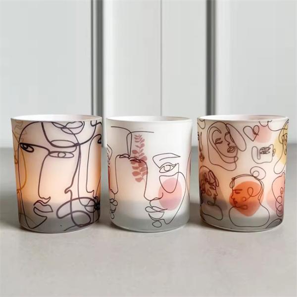 Matte Candle Vessels Painted Large Empty Candle Container Candles Jars