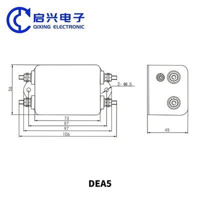 DEA5 Series Two Section EMI Filter Single Phase Rated Current 20A to 30A