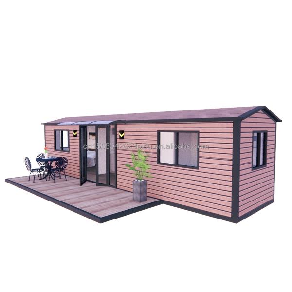 Diseño Modular Modular Casa de Contenedores de Acero Prefabricado Flat Pack para Aluminio Alloy Exterior Ventanas incluidas en el diseño