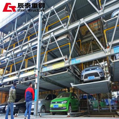 Q235 Steel Parking Structures Three Dimensional Car Garage Building