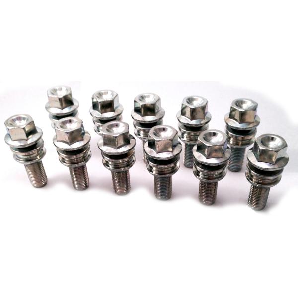 Porsche Car Wheel Lug Bolts 16 Pcs 30 Mm Thread Length Radius Seat Type