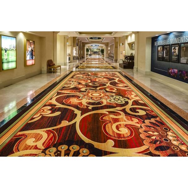 Custom Designed Silk Wool Nylon Broadloom Carpets for Banquet Halls in Abstract Pattern