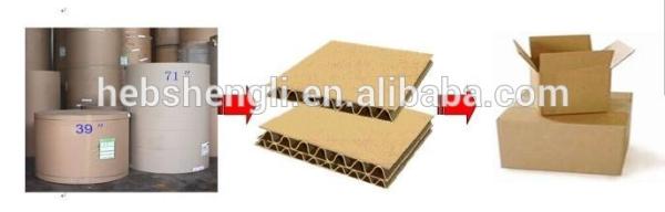 High Efficient Corrugated Cardboard Production Line Easy Maintenance