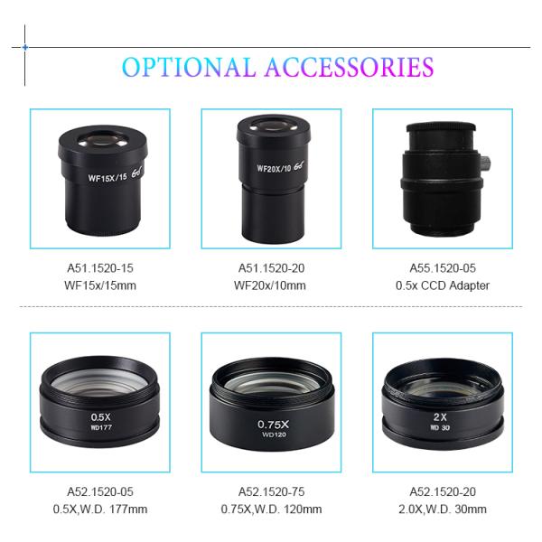 0.7~4.5X Zoom Lens Stereo Optical Microscope A23.1502 With WF 10x/20mm Eyepiece