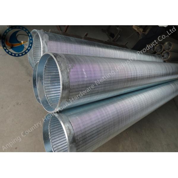 Point Welding Johnson Screen Pipe Galvanized Low Carbon Steel / Stainless Steel Made