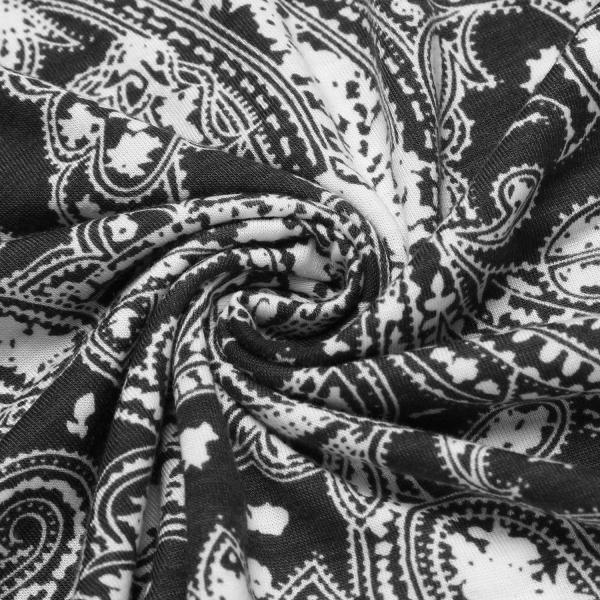 Tecido de malha Homens Slim Fit Paisley Polo T-shirts Floral Impressão camisa MACTING