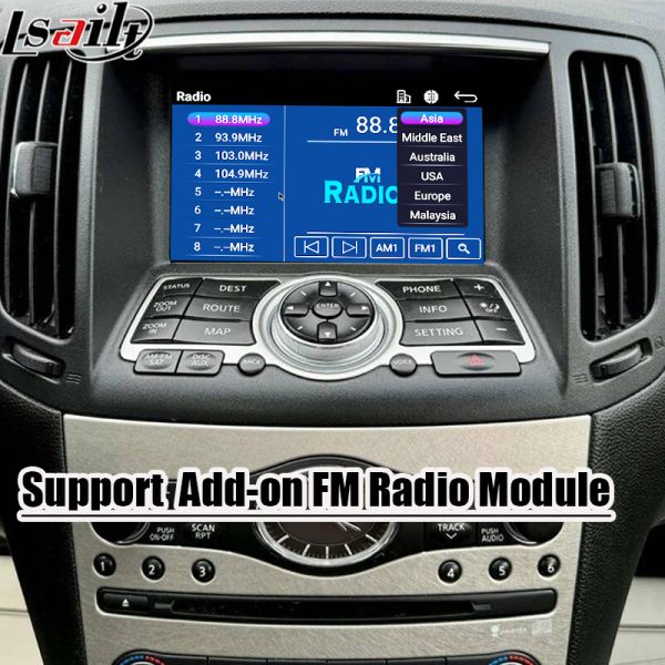 Lsailt 7 Inches Wireless Android Auto CarPlay Screen for Infiniti G37 G25 G35 Skyline 370GT (V36) Q40 2007-2014 HD Touch DisPlay