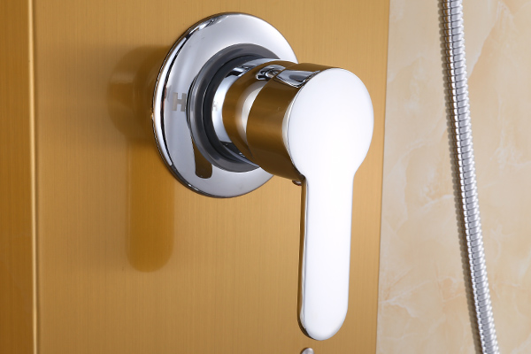 Bathroom Fittings Gold Shower Panel System Tower Cold And Hot Water ROVATE