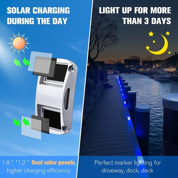 Outdoor Aluminium Mini Solar Deck Lights Wireless For Garden Path Way