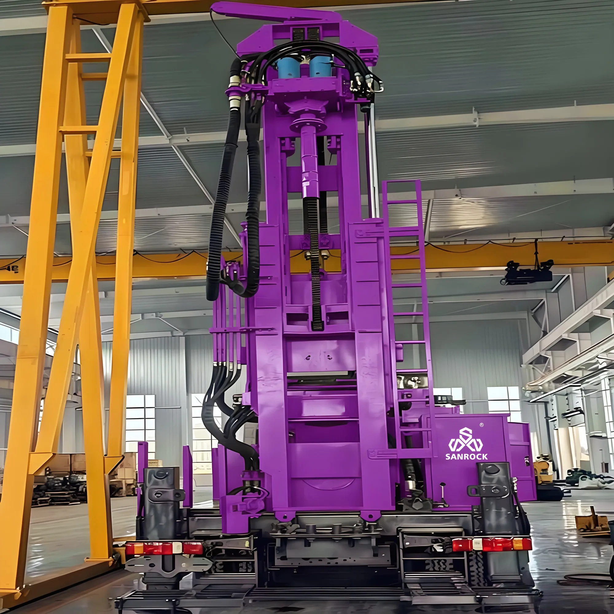 Hydraulic Well Drilling Machine Construction And Industrial Water Supply High Efficiency Water Well Drilling Rig