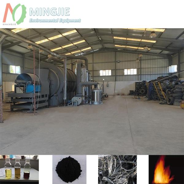22kw/h Power Consumption Waste Tire Pyrolysis Recycling Plant Plastic to Diesel Plant