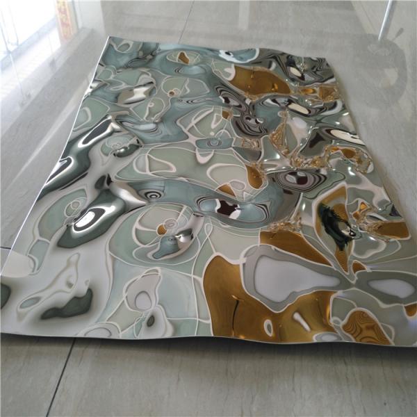 decorative stainless steel sheet embossed  water ripple sheet for ceiling panel or wall cladding