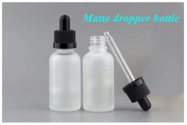 1oz 2oz 5ml 10ml 15ml 20ml 30ml 50ml Empty Essential Oil skincare serum face hand use White Frosted Glass Dropper Bottl