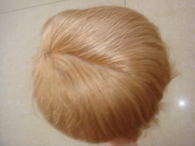 Personnalisé 100% Cheveux humains Droite Blonde Perruque dentelle avant