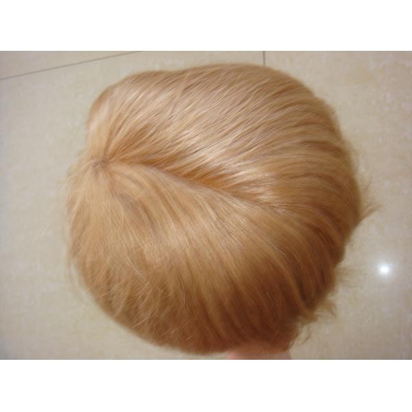 Customized 100% Human Hair Straight Blonde Wig Lace Front