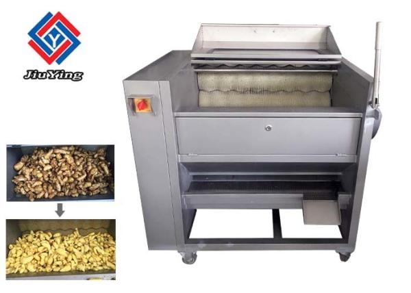 Batata da cenoura da máquina de Peeler das frutas e legumes do rizoma que lava a saída 300KG/H