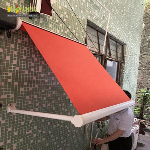 Outdoor Aluminium Retractable Window Awnings Heavy Duty Drop Arm Folding Window Awnings