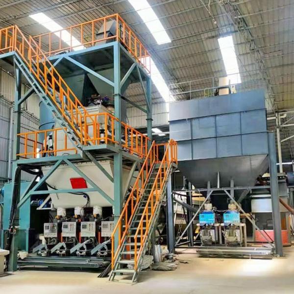 Vertical Screw Dry Mix Concrete Plant Carbon Steel Dry Mix Plaster Plant