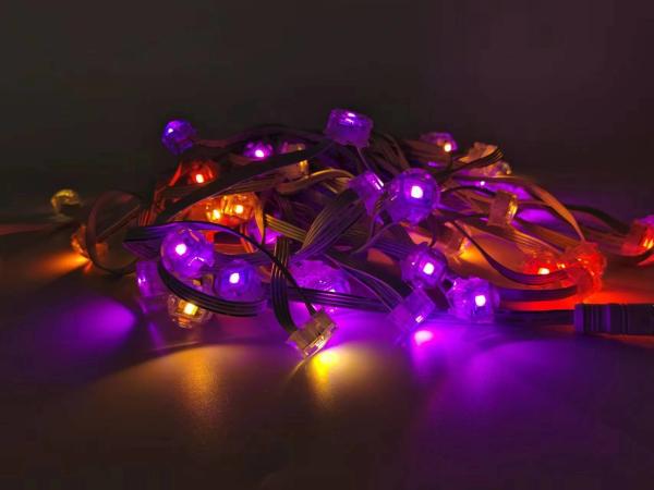 Application de changement de couleur RGBW Smart LED Pixel Point Lighting Lumières de Noël extérieures