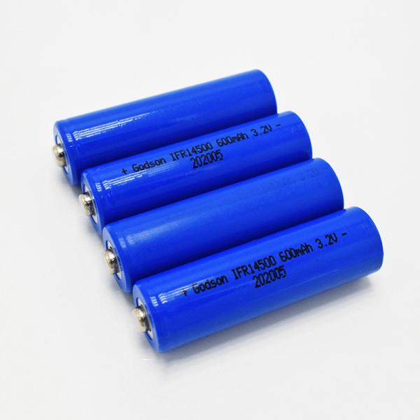 14500 600mAh 3.2V LiFePO4 Battery For Emergency Lights & Exit Signs