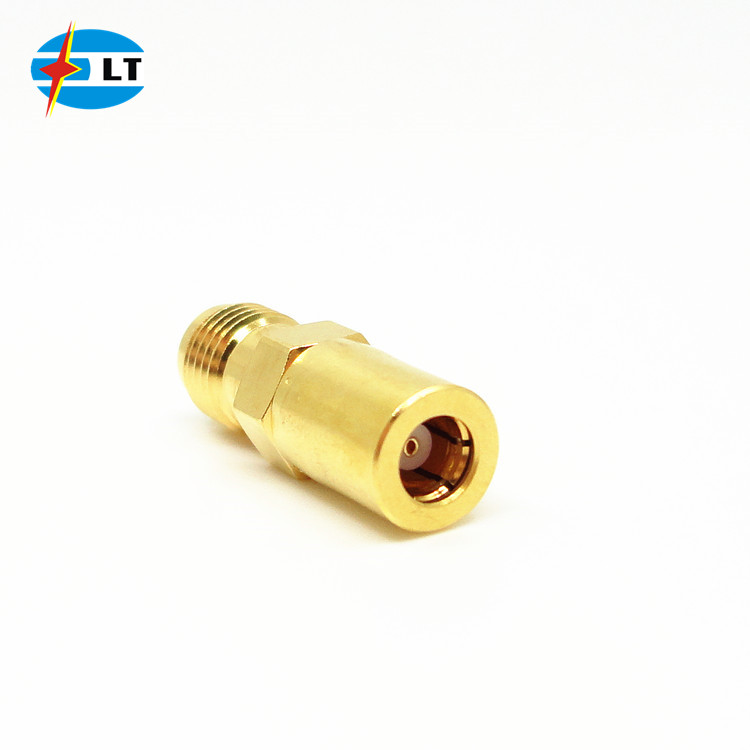 Прецизионный позолоченный прямой адаптер RF SMA Female to SMB Female Coax Adapter
