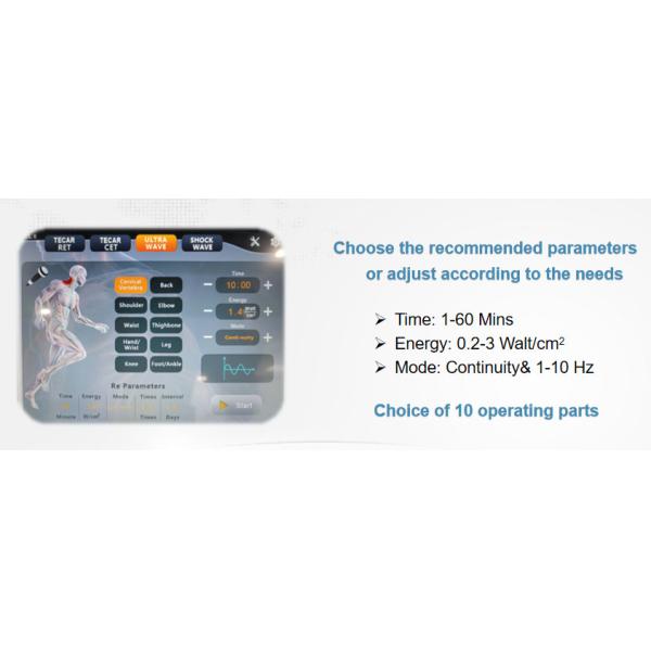 1MHz Shockwave Therapy Machine For Achilles Tendonitis Cellulite Reduction ED Treatment
