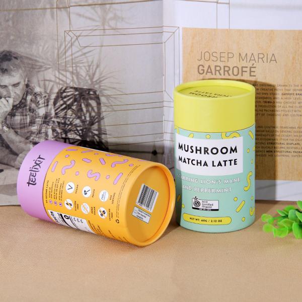 Airtight Food Paper Tube Packaging Paper Composite Cans for Coffee Protein Powder Tea