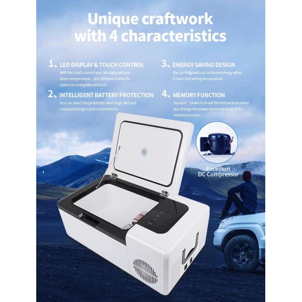 замораживатель холодильника холодильника высокого 12 вольта 240mm мини/45W 15l портативный