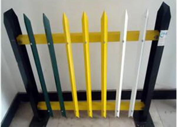 Angle Iron Metal Palisade Fencing And Gate For Agriculture / Decorative Picket Fence