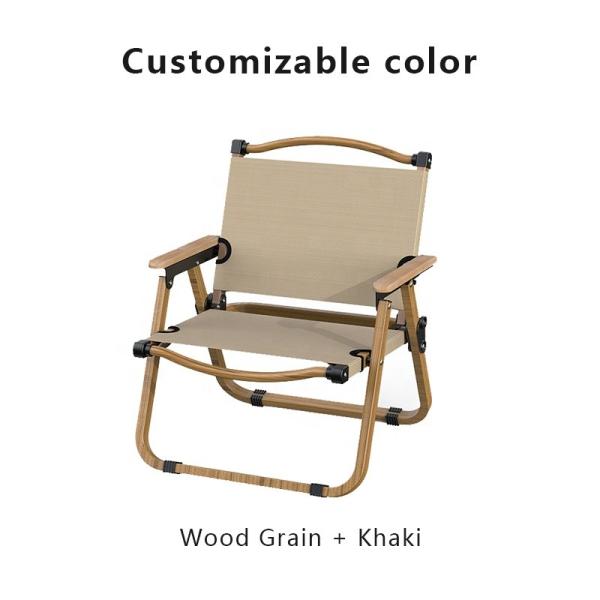 iNature Aluminum Camping Chair 150kg Capacity Foldable Oxford Fabric