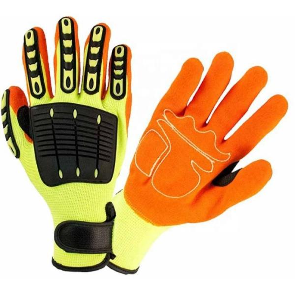 HPPE TPR Spandex Impact Mechanic Touch Screen Gloves 7'' 8'' 9''