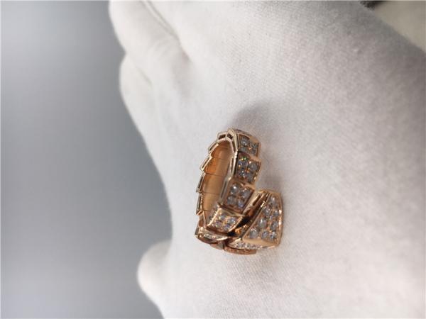 Ouro luxuoso Ring With Full Pavé Diamonds AN855116 do anel 18K de Serpenti da joia