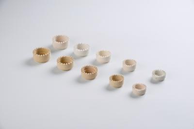 High Temperature Insulated Ceramic Wedding Rings High Durability Custom Ceramic Parts