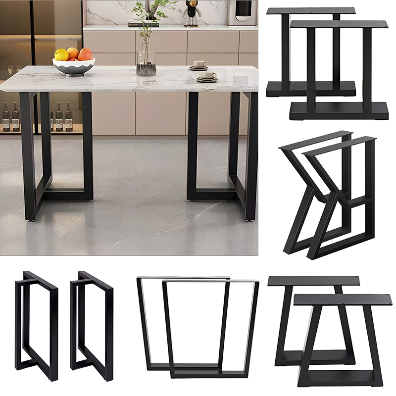 Iron Table Leg Bracket Metal Dining Table Legs Office Desk Supports Tea Table Bases DIY Iron Coffee Table Legs
