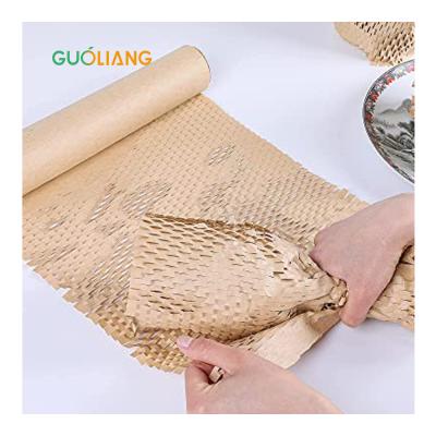 500mm Full Automatic Honeycomb Kraft Paper Roll Trendy Honeycomb Wrapping Paper for Florist Supplies