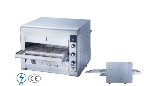 Forno de transporte de pizza de aço inoxidável comercial com comandos mecânicos