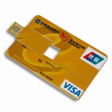 Memoria USB delgada práctica barata AT-045B de la tarjeta de crédito