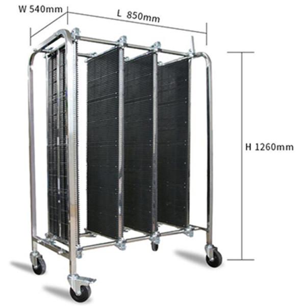 Stainless Steel Trolley Double Flashboard Pcb Storage Rack