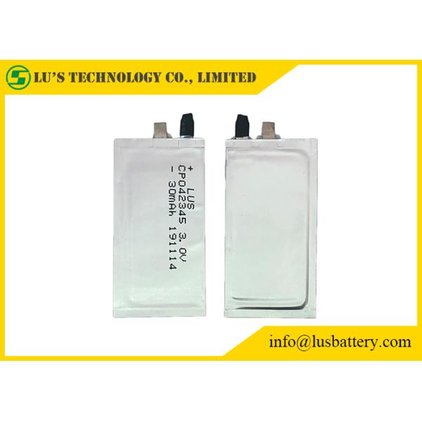 3V 30mAh Primary Lithium Battery CP042345 Super Thin Batteries For Credit Card
