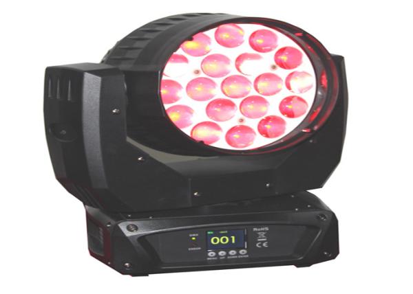 Small Stage Lighting 19 * 12W Beam LED Moving Head Light / LED Spot Moving Heads