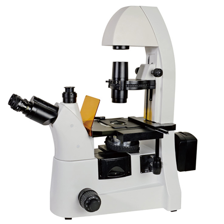 Fluorescent Inverted Trinocular Microscope Long Working Distance XYL-412Y