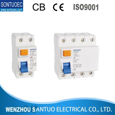 CE da série do Stid, SAA, Semko, interruptor atual residual de ISO9001 RCCB 2p 4p 400v