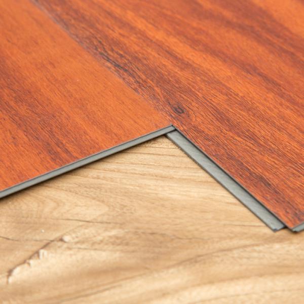 OEM Patterned Luxury Vinyl Tile Flooring UV Coating Long Durability Vertical Click Joint