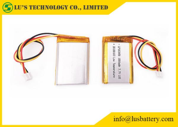 LP103450 3.7V Rechargeable Lithium Polymer Battery 1800mah 0.5C CC