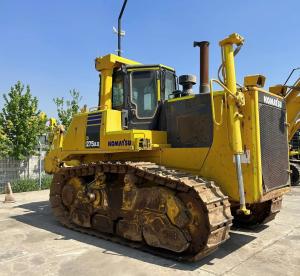KOMATSU 275AX Used Crawler Bulldozer 337kw Power For Digging Trenches