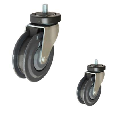 Roues résistantes grises de chariot à l'unité centrale 125mm avec le roulement à billes