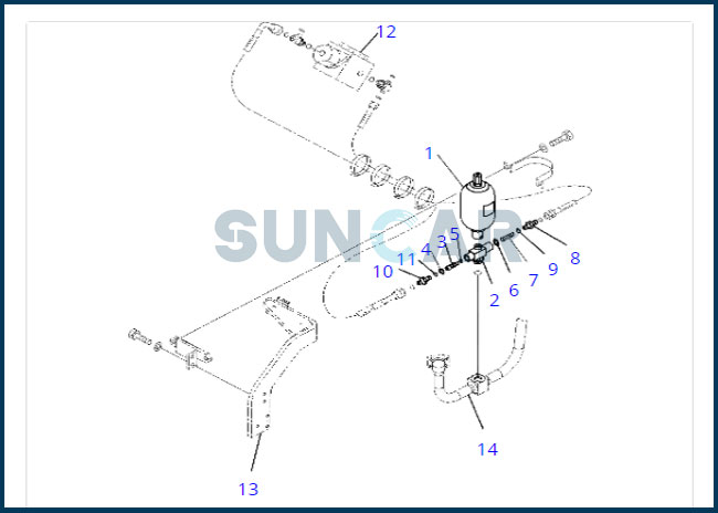 кольцо уплотнения 708-1S-15390 7081S15390 SPGO для экскаватора PC200LC-8