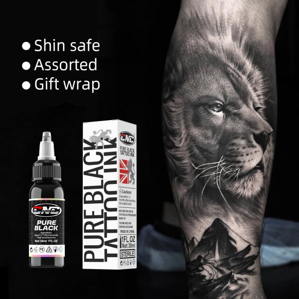 30ML Best Quality Tattoo Ink Safe Super Black Tattoo Ink CNC