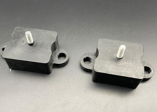 Black HVAC Fittings Rubber Shock Absorber Pad Outdoor Air Conditioner